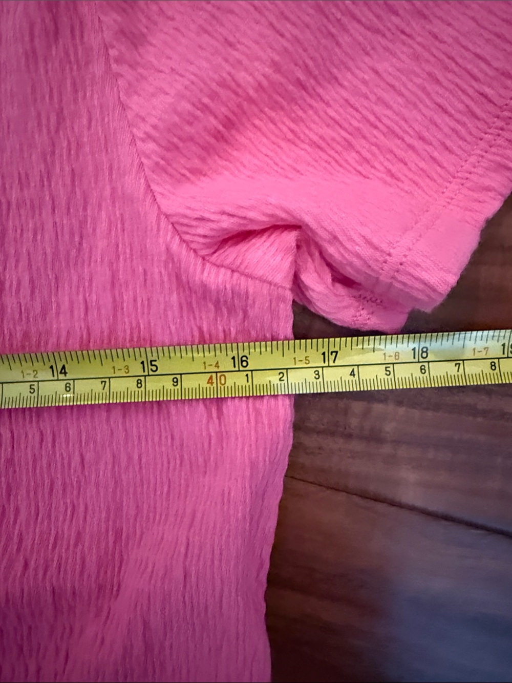 Talbots Coral Pink Button-Front Tie-Hem V-Neck Blouse - Picture 6 of 6
